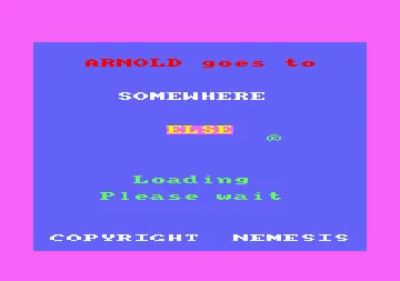 Arnold Goes To Somewhere Else (UK) (1984) screen shot title